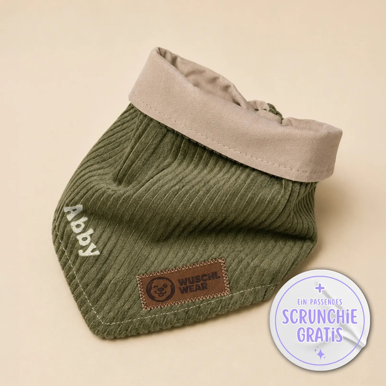CORDINA - Personalisiert - Halstuch aus Cordstoff